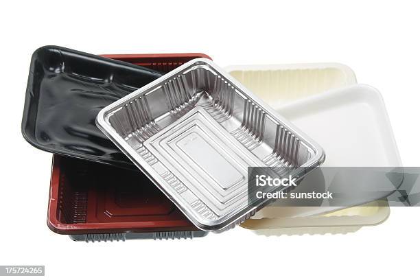 Foodtabletts Stockfoto und mehr Bilder von Aluminium - Aluminium, Behälter, Einzelhandel - Konsum