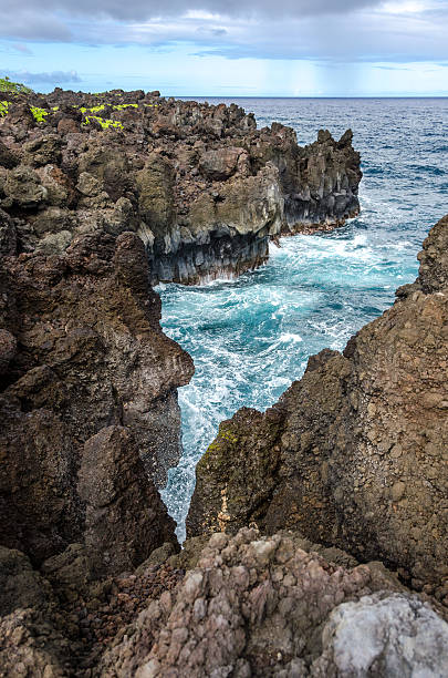 maui - hawaii islands hana maui curve photos et images de collection