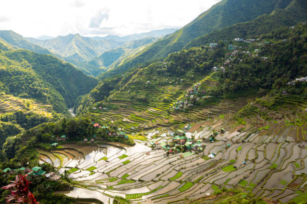 istock Villages and Batad rice terraces in Banaue, Ifugao, Philippines 1757244021