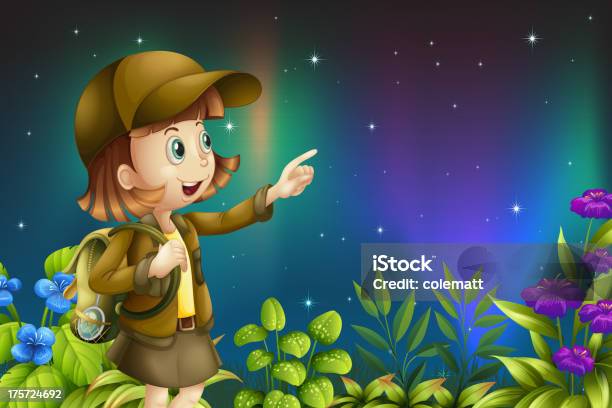 Dziewczyna W Rainforest - Stockowe grafiki wektorowe i więcej obrazów Brzask - Brzask, Dorosły, Dziecko