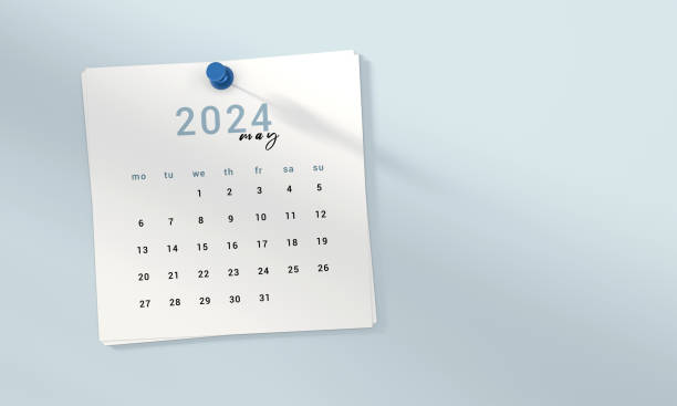 istock 2024 May Calendar On Blue Background 1757258629