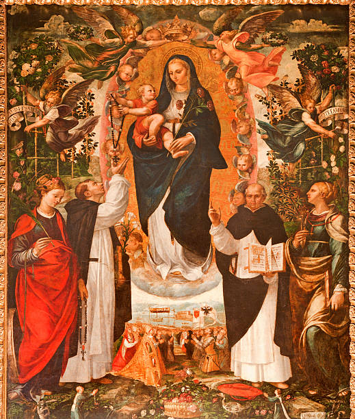 istock Palermo - Renaissance paint of Madonna with the Dominicans saints 175726335