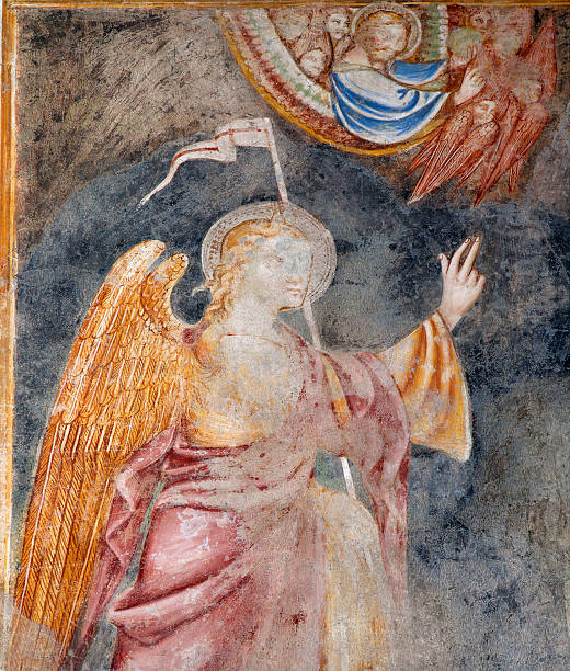 istock Bergamo - angel from church Michele al pozzo bianco. 175726592
