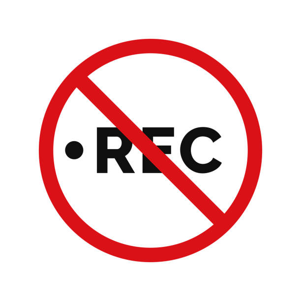 istock No recording allowed icon sign symbol isolated on white background 1757275940
