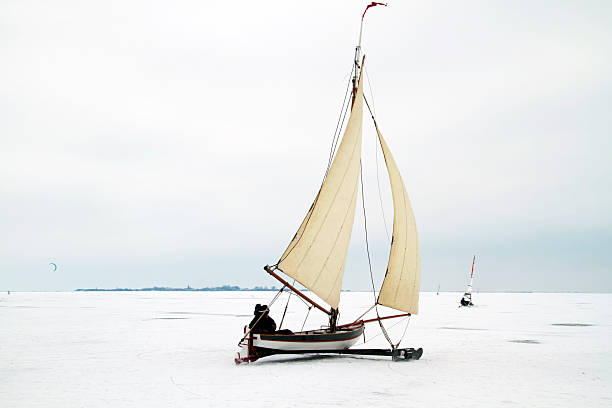 istock Ice sailing on the Gouwzee in Netherlands 175727855