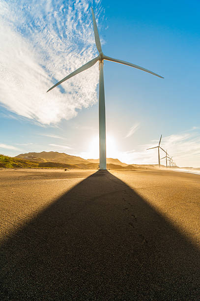 Windmill Shadow stock photo