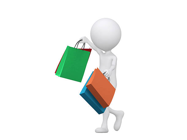 istock 3d shopping person holding bags 175730135