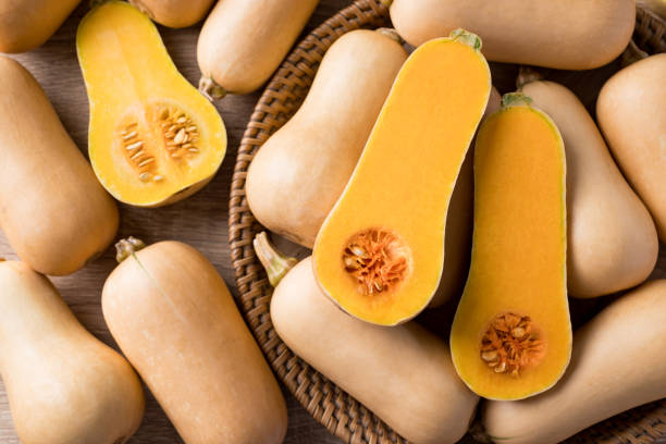 istock Butternut squash pumpkin in autumn season, Organic vegetables 1757302908