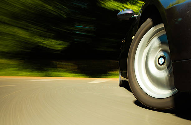 istock Front side view of black car. 175730518