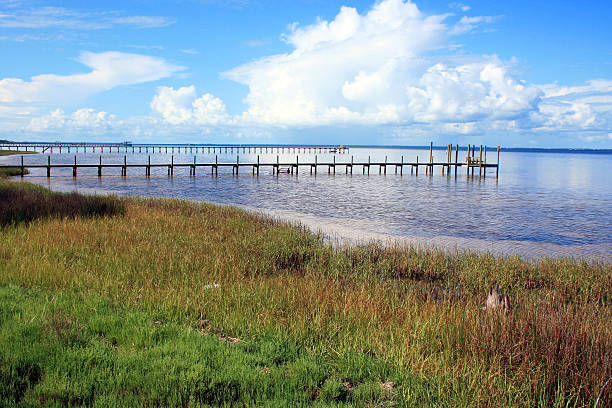 Scenic Bay View stock photo