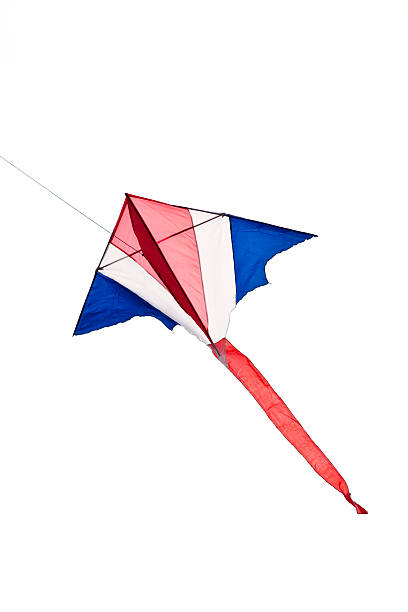 Kite flying stock photo