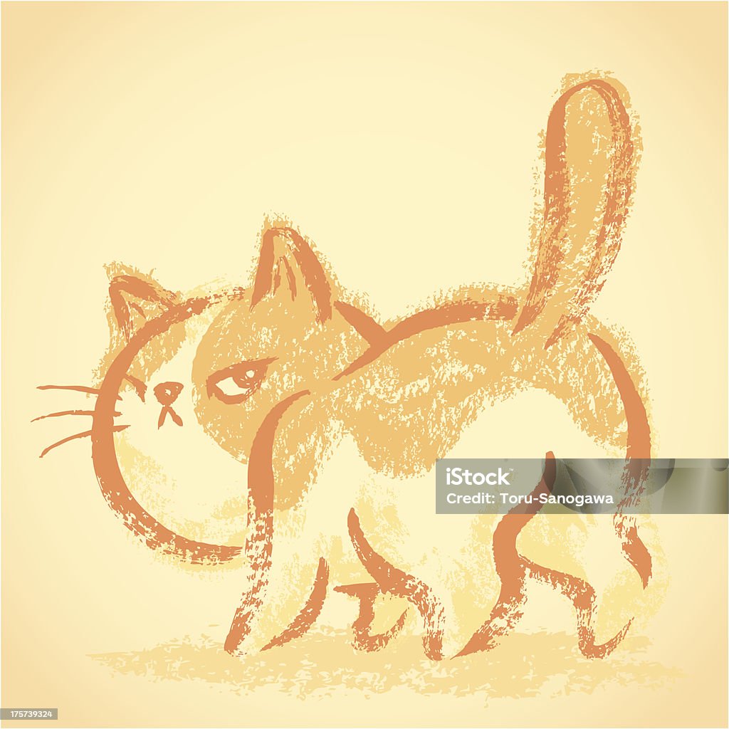 Impudent кошка вид сзади - Векторная графика Векторная графика роялти-фри