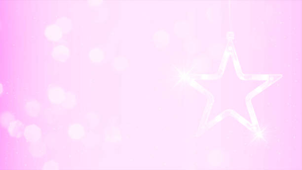 ilustrações de stock, clip art, desenhos animados e ícones de glittery shimmery shiny horizontal monochrome vector backgrounds in bright feminine soft light purple pink mauve gradient color with bubble or lens flare all over like bokeh lights for diwali christmas and new year celebrations with illuminated star - pink purple background defocused monochrome