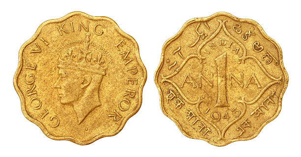 istock Old Indian One Ana Coin 175743648