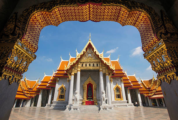 istock Beautiful Thai Temple Wat Benjamaborphit, Bangkok, Thailand 175744046