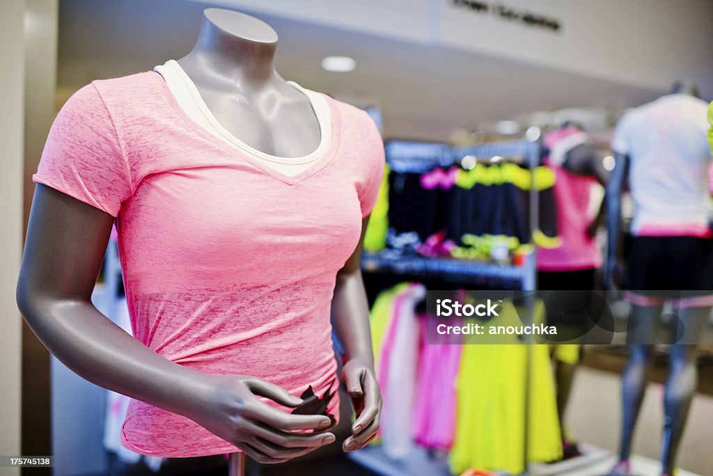 Mannequin at sport clothing store Store Stock Photo