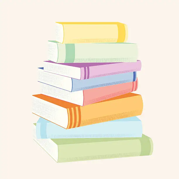 Vector illustration of Stack Of Books