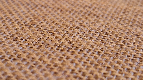 Close up of hessian texture