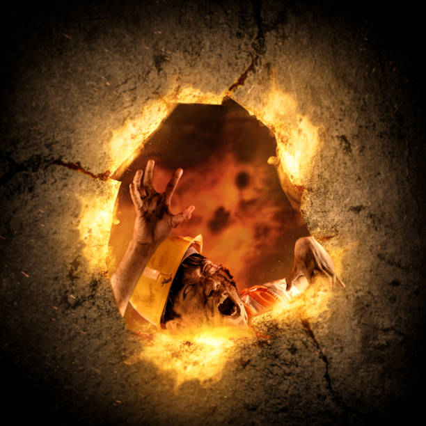 istock Scary zombie. Halloween concept 1757485713