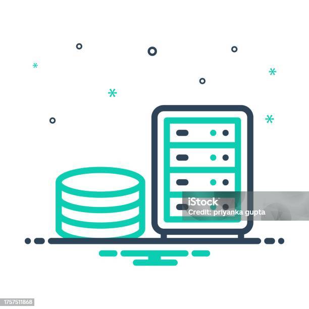 Database Data Stock Illustration - Download Image Now - Computer ...