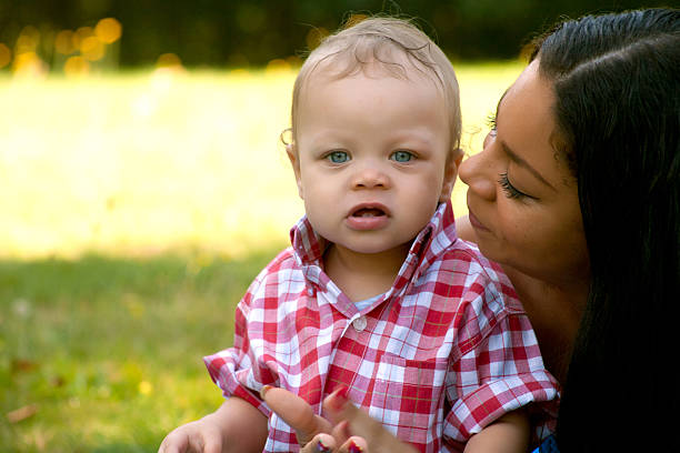 istock Qute little boy and his mother 175751529