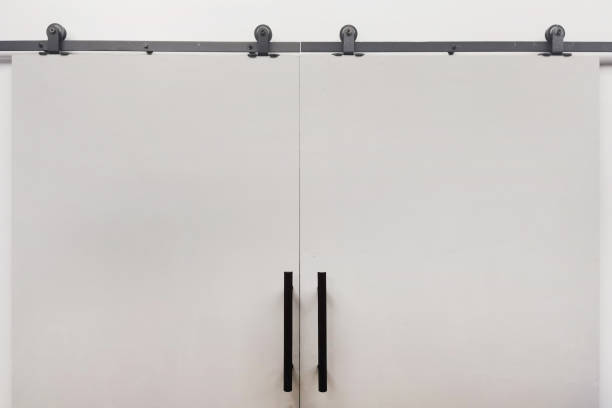 istock Close up of modern interior sliding door 1757516310
