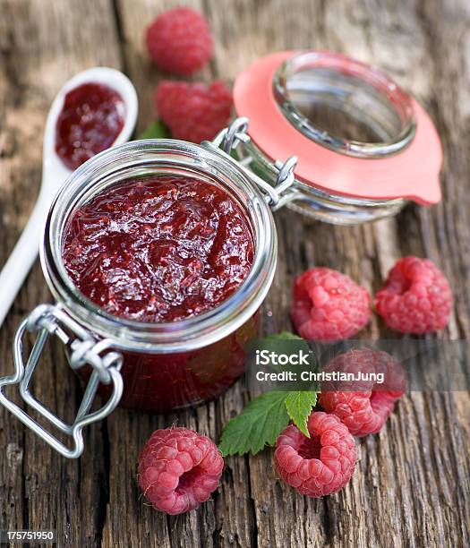 Raspberry Jam Stock Photo - Download Image Now - Raspberry Jam, Breakfast, Food and Drink