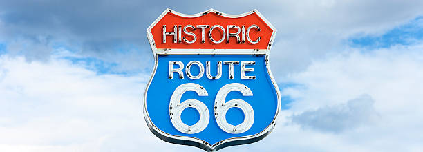 istock Panoramic view of famous route 66 sign 175752363