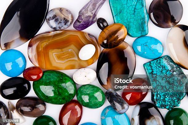 Gemstones Stock Photo - Download Image Now - Circle, Gemstone, Green Color