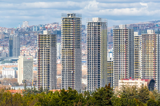 Casual capital city Ankara cityscape photo showcasing the capital's unique Turkish atmosphere and architecture
