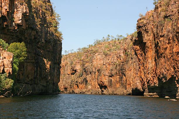 katherine gorge, australia - katherine australia northern territory ravine zdjęcia i obrazy z banku zdjęć