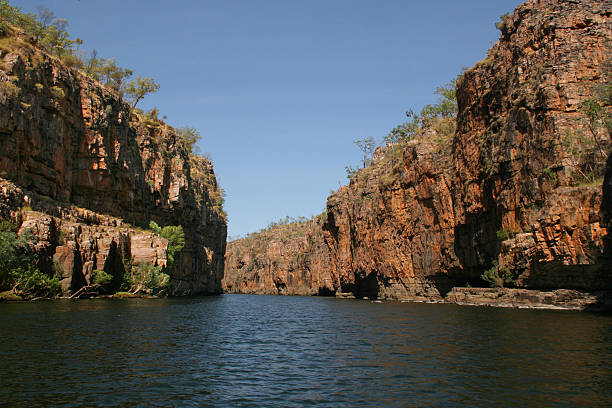 キャサリーン渓谷、オーストラリア - katherine australia northern territory ravine ストックフォトと画像