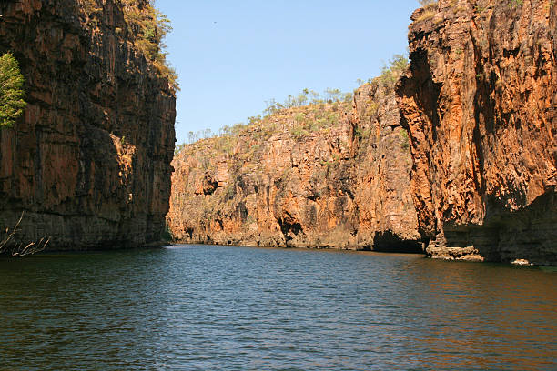 katherine gorge, austrália - australia katherine northern territory ravine imagens e fotografias de stock