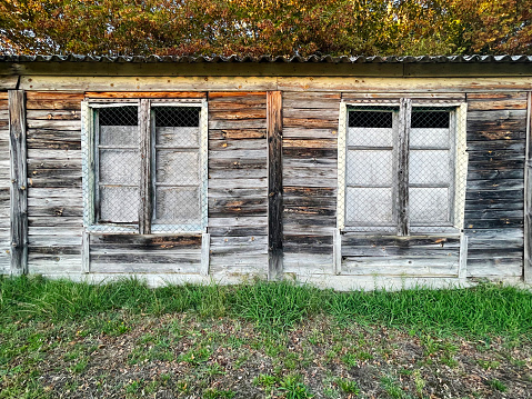 Window on a old timber house