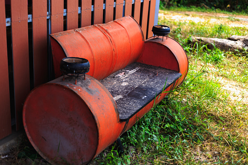 Old things lying on the grass are rarely noticed.