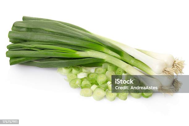 Fresh Green Onions Stock Photo - Download Image Now - Leek - Vegetable, Bunch, Chopped Food