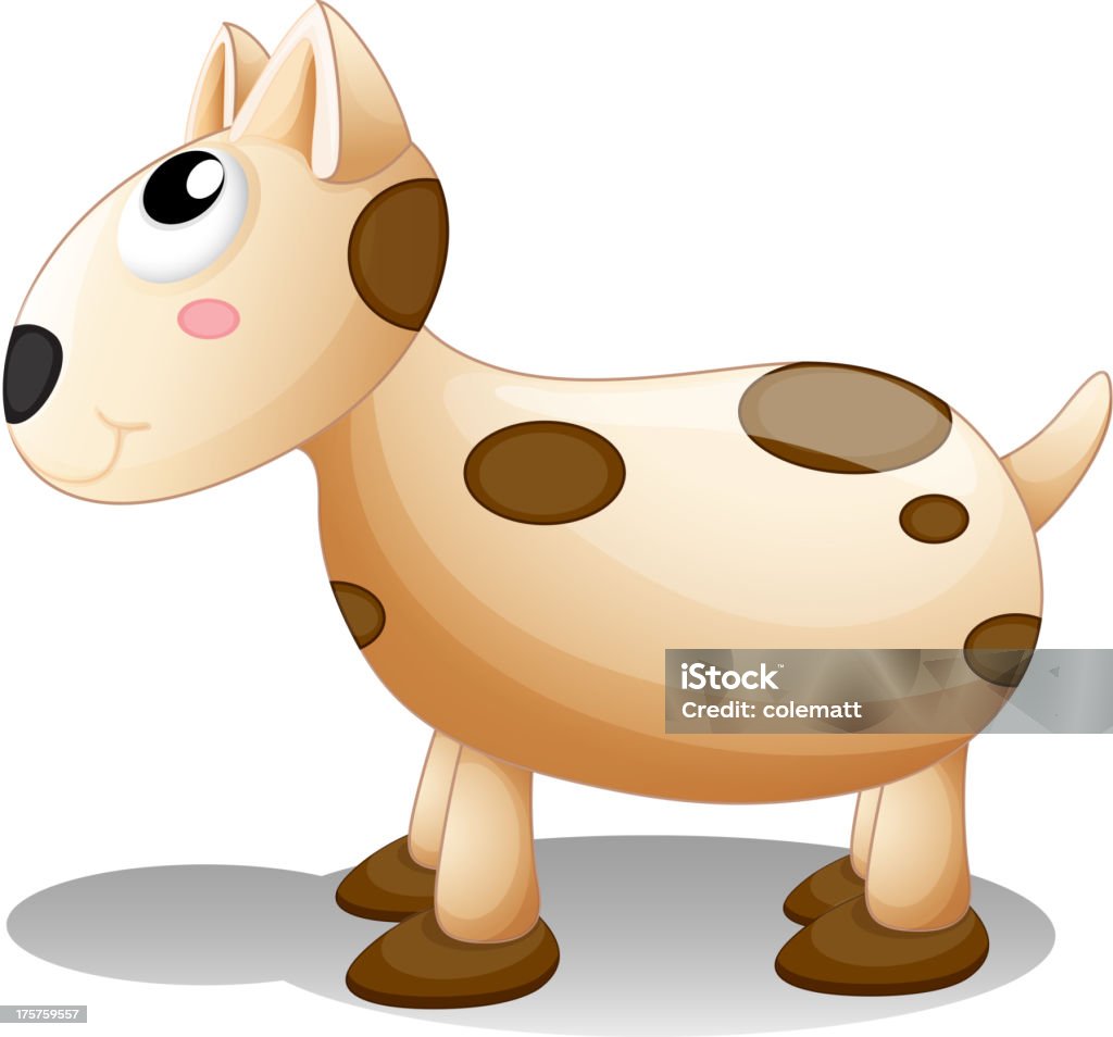 Toy puppy Toy puppy on a white background Animal stock vector