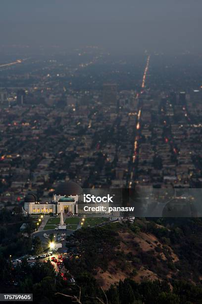 Griffith Observatory And The City Stock Photo - Download Image Now - Night, Griffith Park, Griffith Park Observatory