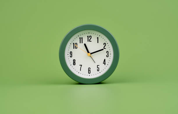 istock Modern alarm clock. Stop clock hands. working with time daily life Punctuality, rules of time 1757606205