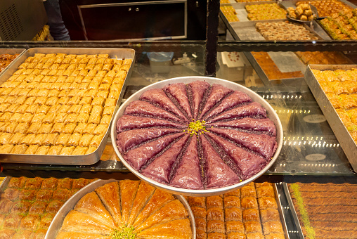 Baklawa is a traditional Turkish dessert.