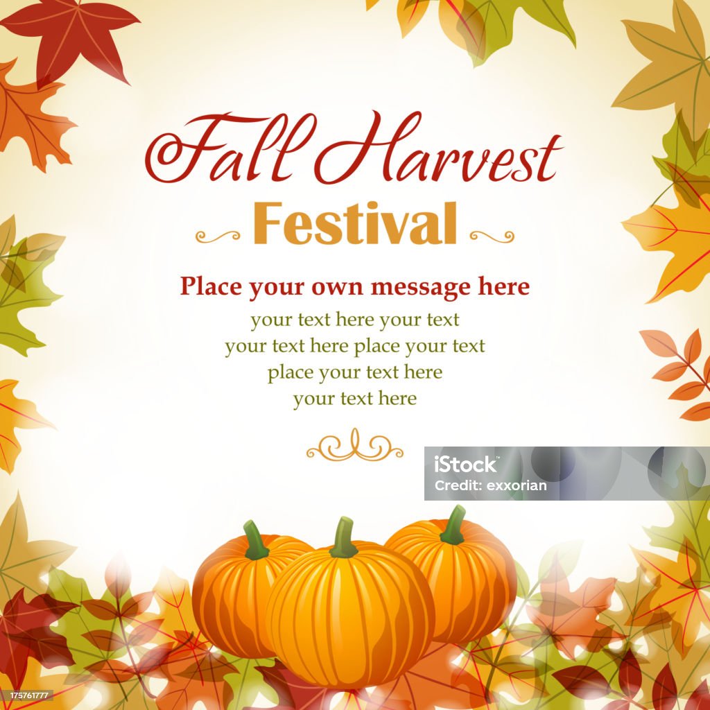 Fall Harvest Festival Fall harvest festival. Autumn stock vector