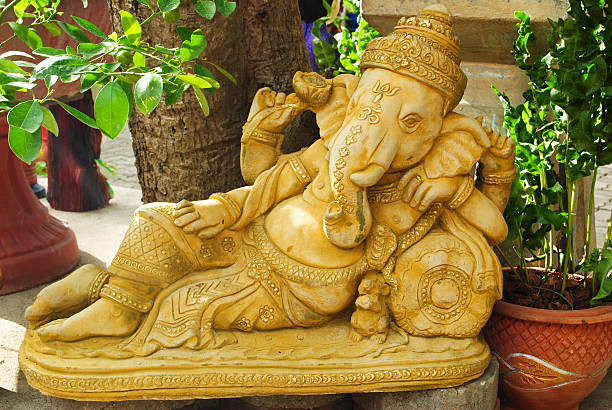 istock Golden statue of Ganesha 175762087