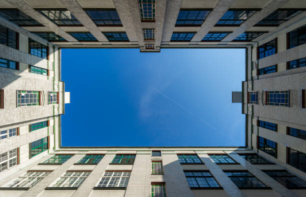 istock Low angle view od residential building against sky 1757621422