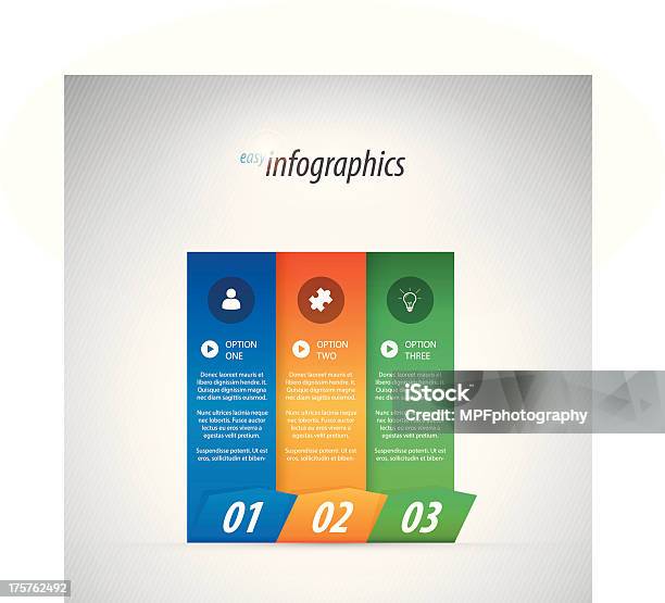 Vetores de Três Opções De Infográficos Ilustração Vetorial Eps10 e mais imagens de Abstrato