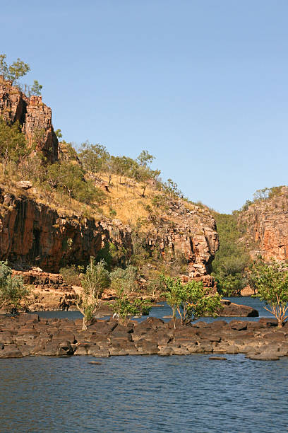 katherine gorge, australia - katherine australia northern territory ravine zdjęcia i obrazy z banku zdjęć