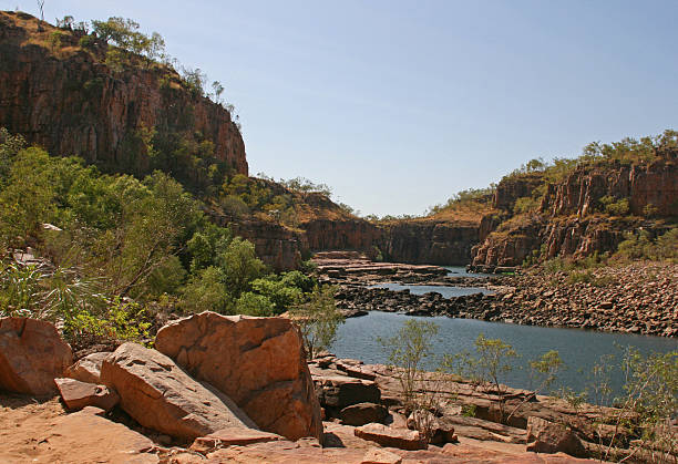 katherine gorge, australia - katherine australia northern territory ravine zdjęcia i obrazy z banku zdjęć