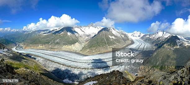 Die Aletschgletscher Stockfoto und mehr Bilder von Aletschgletscher - Aletschgletscher, Gletscher, Alpen