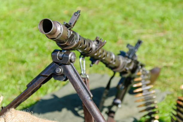 istock World War 2 MG34 light machine gun on bipod 1757649487