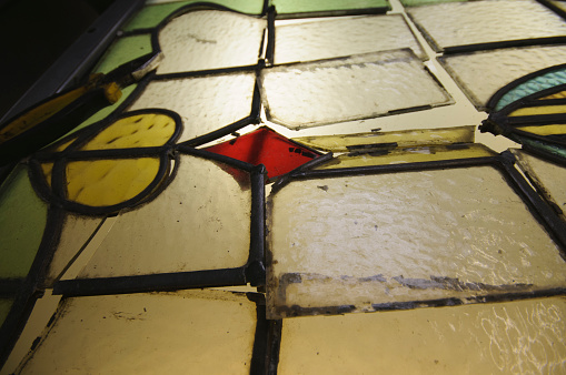 Restoring an old stained glass church window