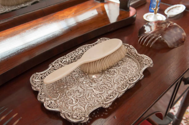 An old-fashioned brush belonging to an elderly lady.